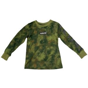 Levi's Boys Long Sleeve Camouflage Print T-Shirt Top